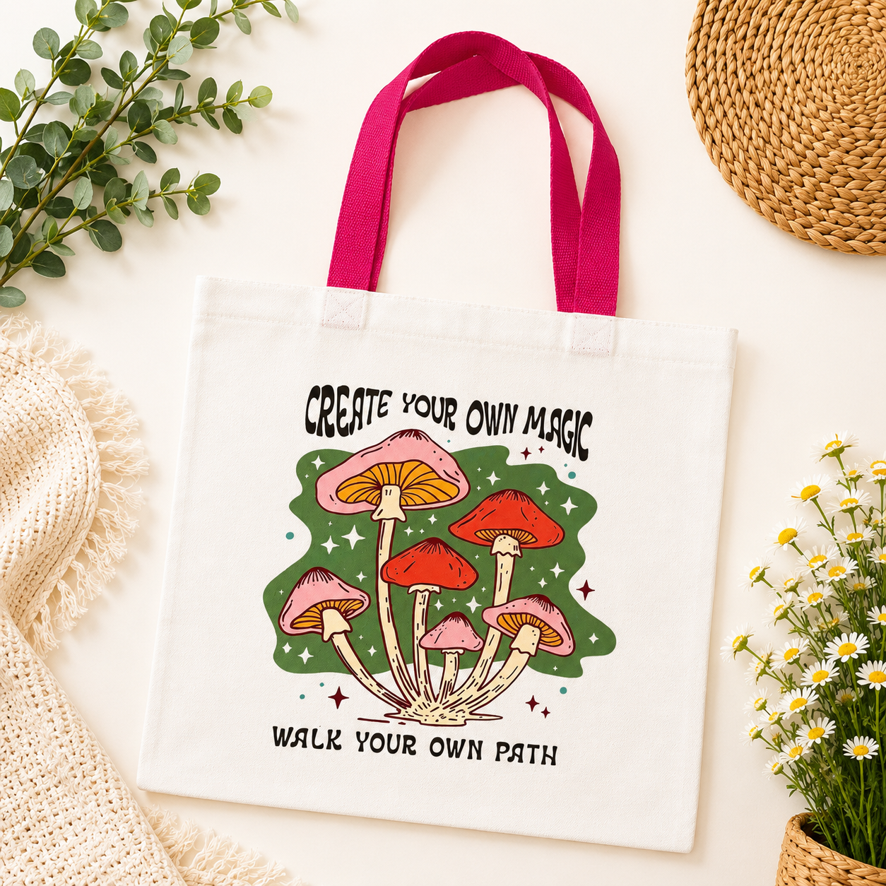 Mushroom Magic Tote + Pouch Set